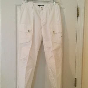 Lauren Ralph Lauren White Cargo Pants